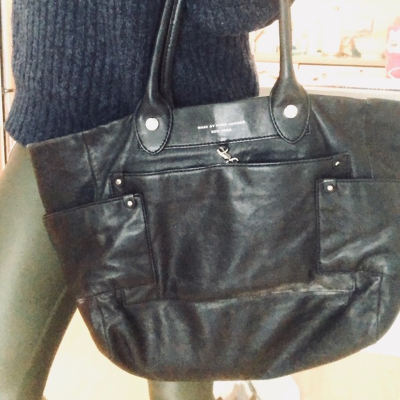 Marc Jacobs- black lamb leather weekender tote - Picture 8 of 8